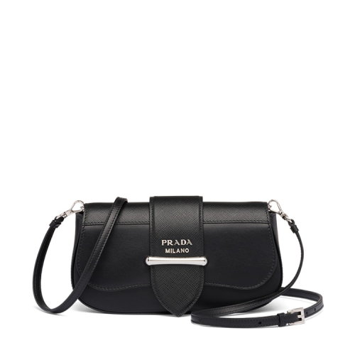 PRADA/普拉達(dá) 女士Prada Sidonie City Calf皮革迷你手袋單肩斜挎包女包禮盒包裝 1DH071_2DG