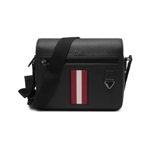 BALLY/巴利 【22秋冬新款】 男士Mythos系列防水再生牛皮單肩斜挎包郵差包條紋 MES