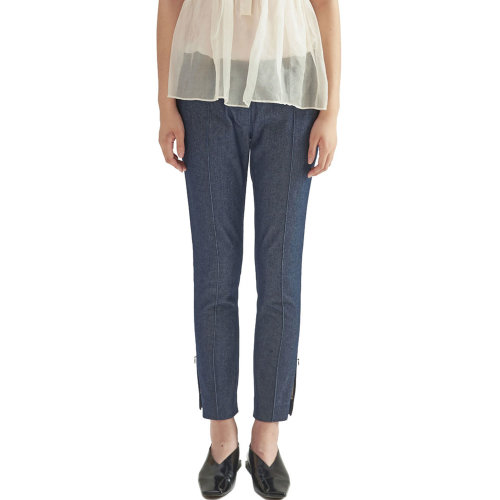 nisiss/怡夕19秋冬硬挺收腳牛仔褲女士牛仔褲n141ap15