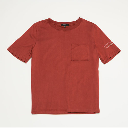 SHOKAY/繡嘉 抗菌環(huán)保棉口袋T恤女士短袖T恤