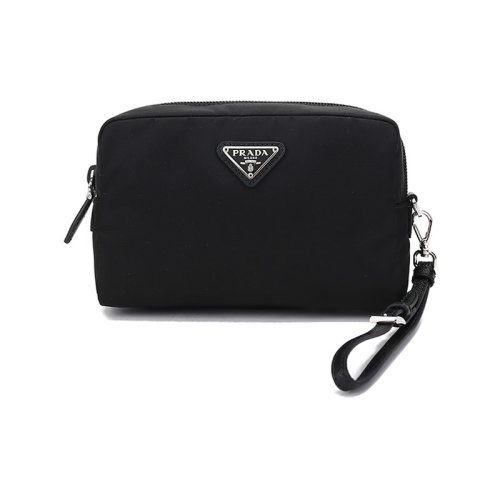 PRADA/普拉達(dá)【22春夏新款】女士Re-Nylon再生尼龍手拿包化妝包 1NE021 R067