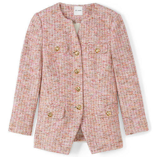 【21春夏新款】St. John/盛薔 扎染針織女士夾克K6130Y2