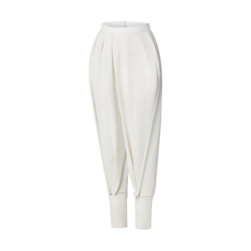  LV路易威登 22年秋冬 女士 休閑褲 PANTALON CAROTTE EN SOIE TEXTURéE 1AAYJH 1AAYJG 1AAYJF