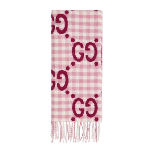  GUCCI古馳 22年秋冬 女士 GG提花羊毛圍巾 644365 3GA69 5878