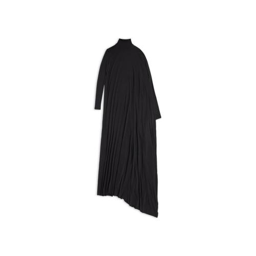  BALENCIAGA巴黎世家 22年秋冬 女士 連衣裙 Womens Minimal Maxi Dress in Black 719987TNV571