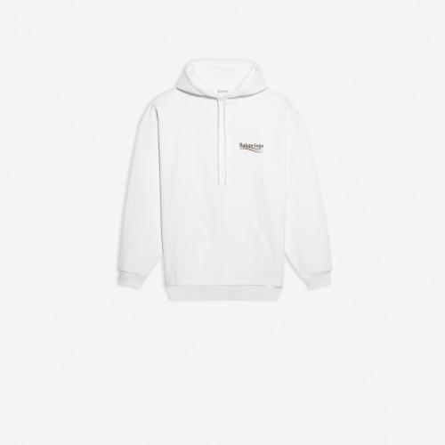  BALENCIAGA巴黎世家 22年春夏 女士 衛(wèi)衣 Political Campaign 連帽衫 578135TIV539040 預(yù)定商品1-3周發(fā)貨