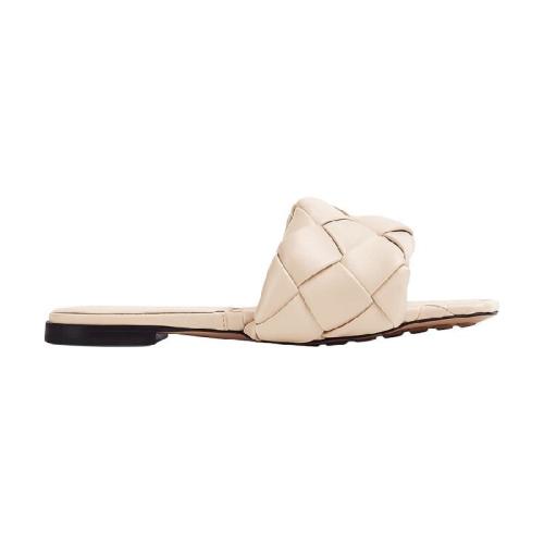  BV葆蝶家 22年秋冬 女士 平底涼鞋 SANDALES PLATES LIDO 608853VBSS01740 預(yù)定商品1-3周發(fā)貨