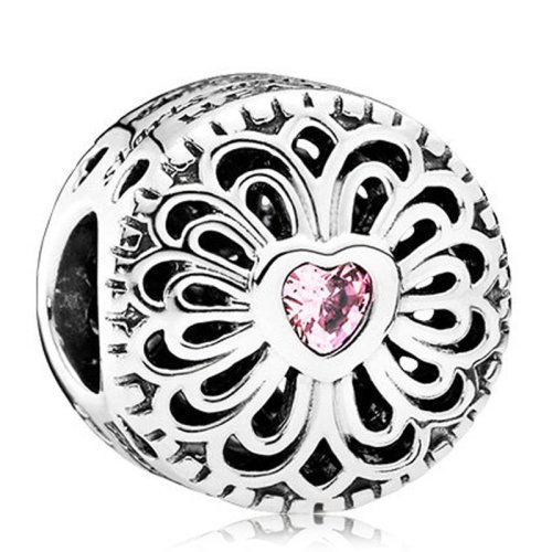 PANDORA/潘多拉 女士愛心花瓣鋯石串飾  791955PCZ