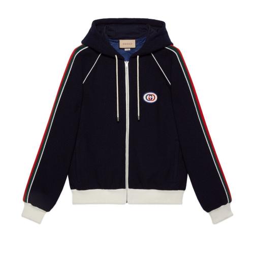  GUCCI古馳 22年秋冬 男士 織帶針織羊毛夾克 673290 XJDUW 4548