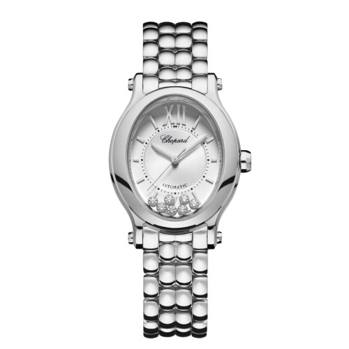  Chopard/蕭邦  Happy Sport系列精鋼自動機(jī)械女士鑲鉆腕表31X29毫米 278602-3002