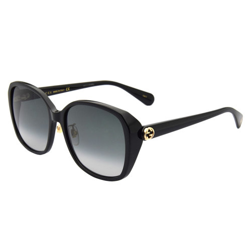 GUCCI/古馳 女士太陽鏡 GG0371SK 57mm 復(fù)古摩登潮方圓形漸變色鏡框漸變色鏡片墨鏡眼鏡