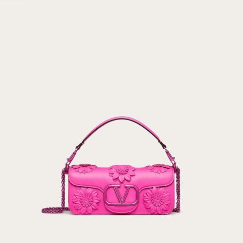  VALENTINO華倫天奴 22年秋冬 女士 單肩包 SAC PORTé éPAULE LOCò A_VEC FLEURS APPLIQUéE