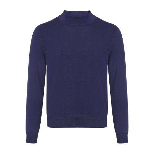 CANALI/康納利 藏青色 男士半高領(lǐng)針織衫 C0620-MK00608-300 18秋冬