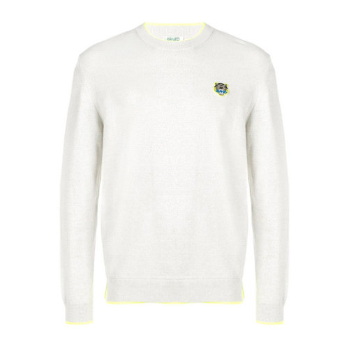 KENZO/高田賢三  男士棉質(zhì)混紡虎頭圖案圓領(lǐng)套頭衫衛(wèi)衣