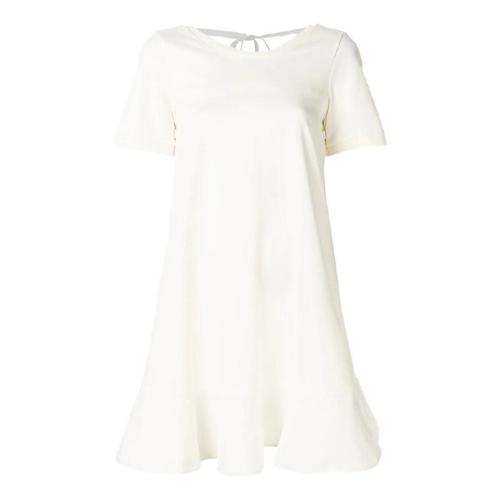 Moncler/蒙克萊 女士奶油色棉質(zhì)連衣裙 8560200 809AD 034