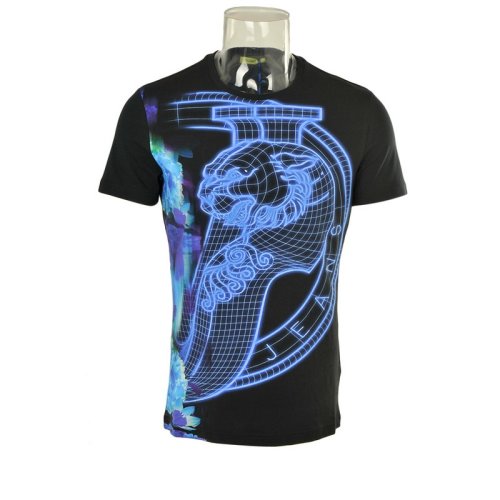  VERSACE JEANS COUTURE 男士印花棉質(zhì)短袖T恤 B3GPA716 6161 899 PLFSX