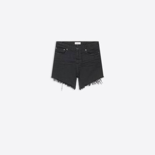  BALENCIAGA巴黎世家 22年春夏 女士 半身裙 Womens Cut-up Mini Skirt in Black 704541TBP4710