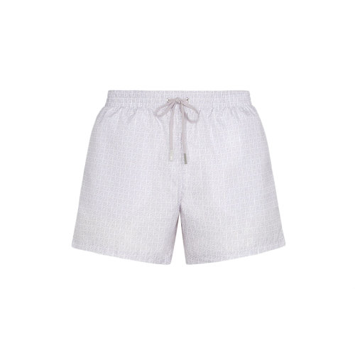 FENDI/芬迪 22年春夏新款 男士丁香紫色尼龍微型老花圖案游泳短褲FXB077AH3WF1GW7