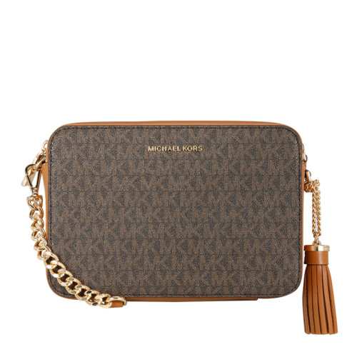 Michael Kors/邁克·科爾斯 女士純色皮革經(jīng)典字母徽標(biāo)印花單肩包斜挎包小方包相機包女包 32F8GF5M2B 多色可選