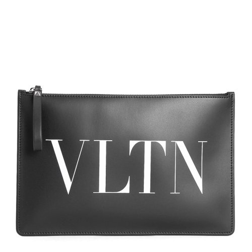  Valentino/華倫天奴 男士黑色皮革手拿包 VY2P0483 LVN 0NO PLSX