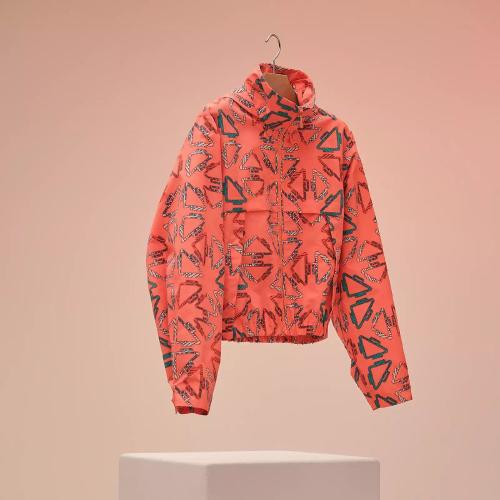  HERMES愛馬仕 22年秋冬 女士 風(fēng)衣 Coupe-vent court de plage imprime ??Tatersales?? H2