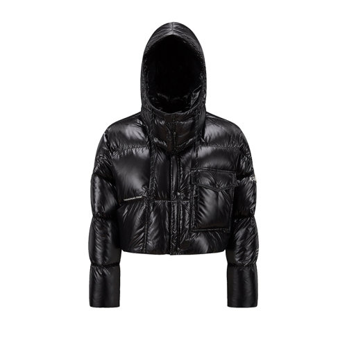 Moncler/蒙克萊 22年秋冬新款 Maya 70系列FRGMT藤原浩合作款 女士黑色尼龍面料Irvine短款羽絨夾克外套H209U1A00013M2149999