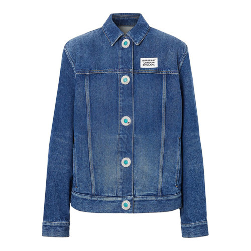 BURBERRY/博柏利 徽標(biāo)嵌花重塑版牛仔夾克女士夾克8025250