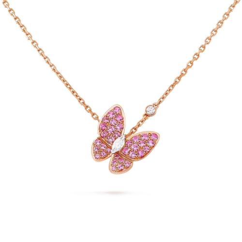  VCA梵克雅寶 22年秋冬 女士 吊墜 Two Butterfly吊墜 VCARO3M200 預(yù)定商品1-3周發(fā)貨