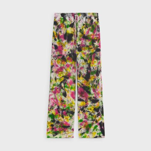  CELINE賽琳思琳 22年秋冬 男士 休閑褲 CELINE平紋針織雙面喇叭慢跑長褲 2Z135383Q.14ML