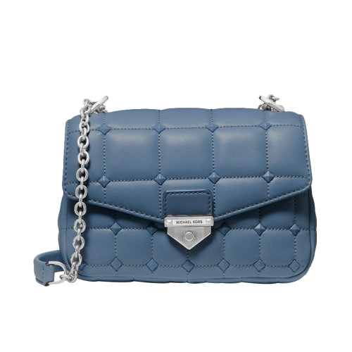 Michael Kors/邁克·科爾斯SOHO系列銀扣翻蓋 單肩鏈條包 女款30S1S1SL1L