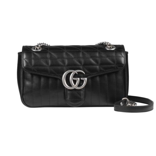  GUCCI古馳 22年秋冬 女士 GG Marmont系列小號(hào)肩背包 443497 UM8AN 1000