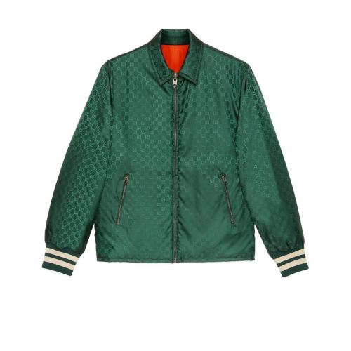  GUCCI古馳 22年秋冬 男士 雙面可穿GG尼龍?zhí)峄▕A克 654831 ZAGVX 3283