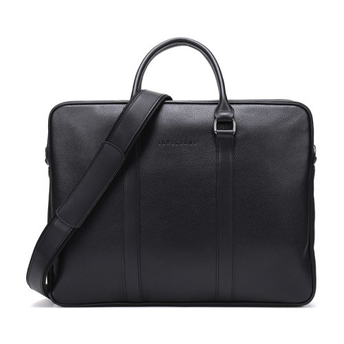Longchamp/瓏驤 男士 LeFoulonné系列皮質(zhì)中號手提單肩包公文包 2123 021