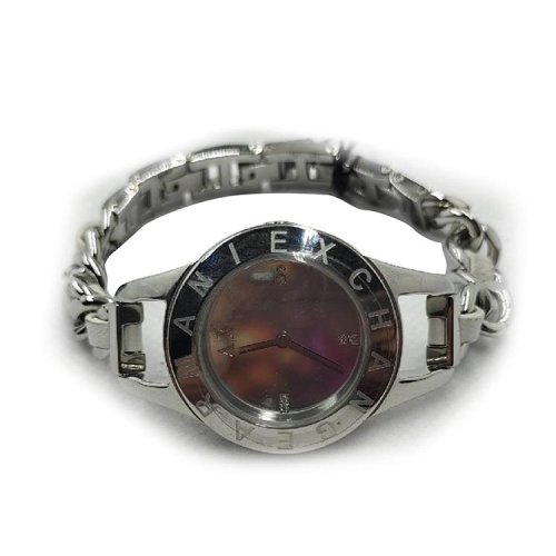 ARMANI EXCHANGE 女士手鏈?zhǔn)⑼蟊?（表盒破損）（表帶皮革變質(zhì)）