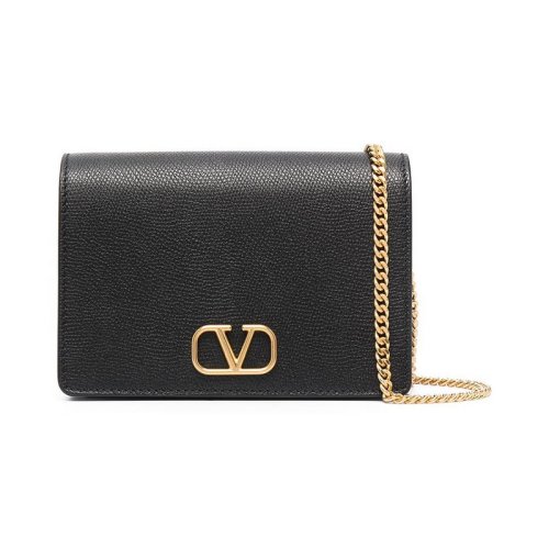  Valentino/華倫天奴 女士黑色皮革單肩包 VW2P0V34 SNP 0NO PLSX