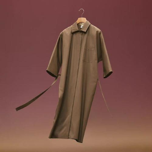  HERMES愛(ài)馬仕 22年秋冬 女士 連衣裙 Robe Inspiration Chemise H2H0543DBBK36