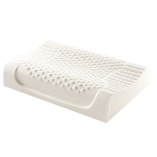 Fantti /芬緹 床上用品乳膠曲線顆粒按摩枕單人枕40*60cm