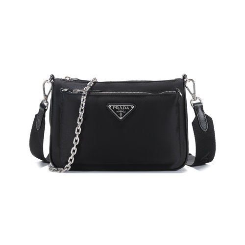 PRADA/普拉達  女士織物手提單肩斜挎包手拿包 1BH168 R064