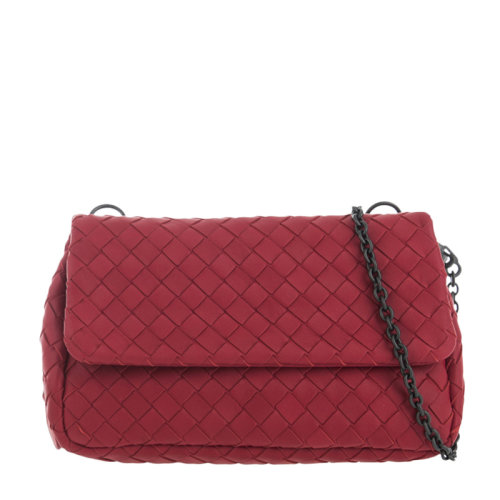 Bottega Veneta/葆蝶家 女士羊皮翻蓋鏈條單肩包斜挎包