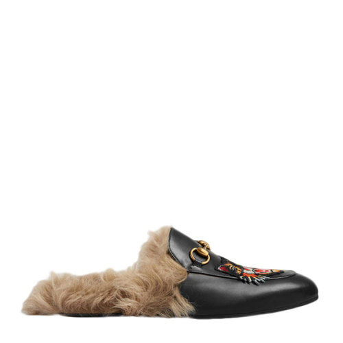 GUCCI/古馳 刺繡貼花毛絨男士棉拖鞋 478285 DKHH0