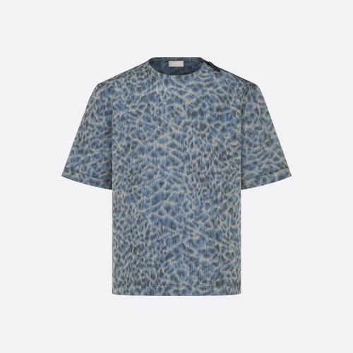  DIOR迪奧 22年秋冬 男士 短袖T恤 DIOR AND PARLEY 拉鏈 T 恤 293C509B5547_C585