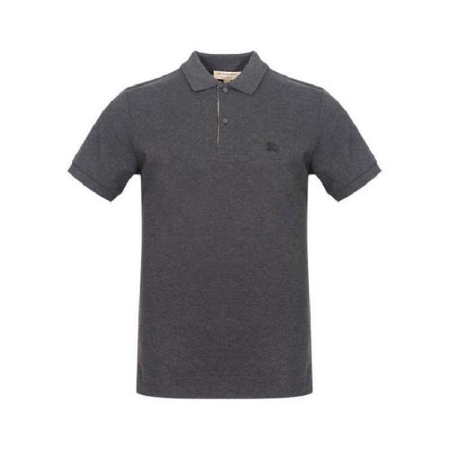  BURBERRY/博柏利 男士深灰色棉質(zhì)短袖polo衫 80045801 PLFSX