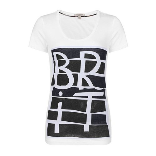  BURBERRY/博柏利 女士白色棉質(zhì)短袖T恤 3968570 PLFSX