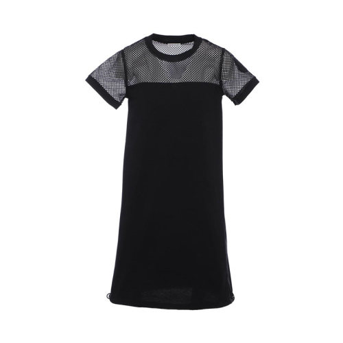 Moncler/蒙克萊  盟克睞女裝 女士黑色時(shí)尚簡約百搭短袖連衣裙 8I71200V8102999