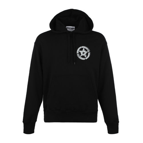 MOSCHINO/莫斯奇諾21新品五角星印花圖案男士連帽套頭衛(wèi)衣男衛(wèi)衣A170970271