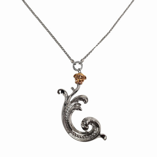 VERSACE/范思哲銀色+金色女士金屬項鏈【官方授權】