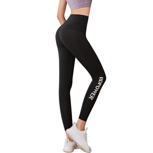 GeleiStory/GeleiStory 高腰健身褲女彈力緊身瑜伽服跑步速干大碼字母運動長褲蜜桃臀褲女裝＞女士褲裝＞女運動褲