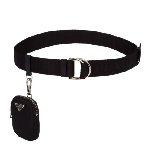 PRADA/普拉達(dá) 女士黑色佩戴小包腰帶皮帶 1CN073-BV1-F0002