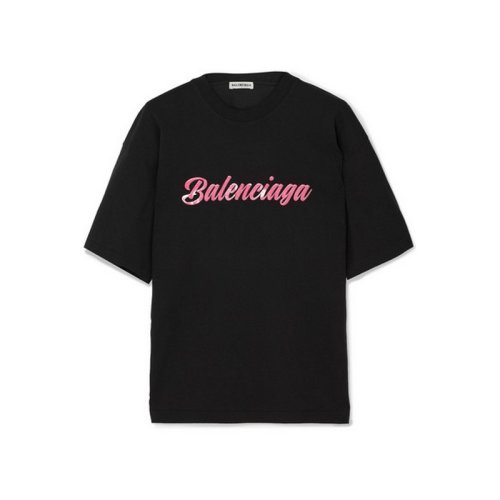  Balenciaga/巴黎世家 女士黑色棉質(zhì)短袖T恤 583098 TFV59 8465 PLFSX