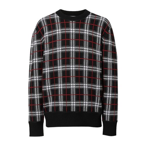  BURBERRY/博柏利 男士格紋羊毛針織衫/毛衣 8021348 PLFSX